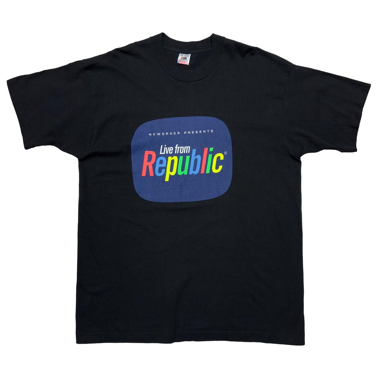 NEW ORDER LIVE FROM REPUBLIC FRUIT OF THE LOOM XL 7858