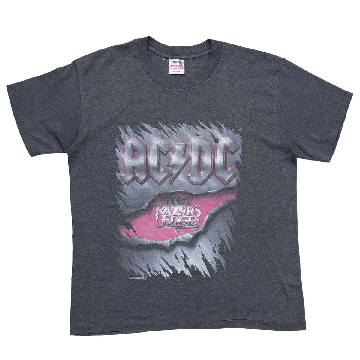 AC/DC THE RAZORS EDGE 1990 ONEITA XL 6395