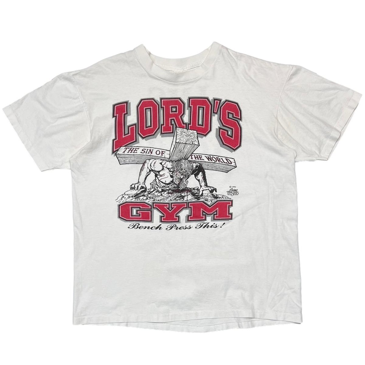LORD'S GYM 1990 HIS PAIN YOUR GAIN WHITE XL 0110