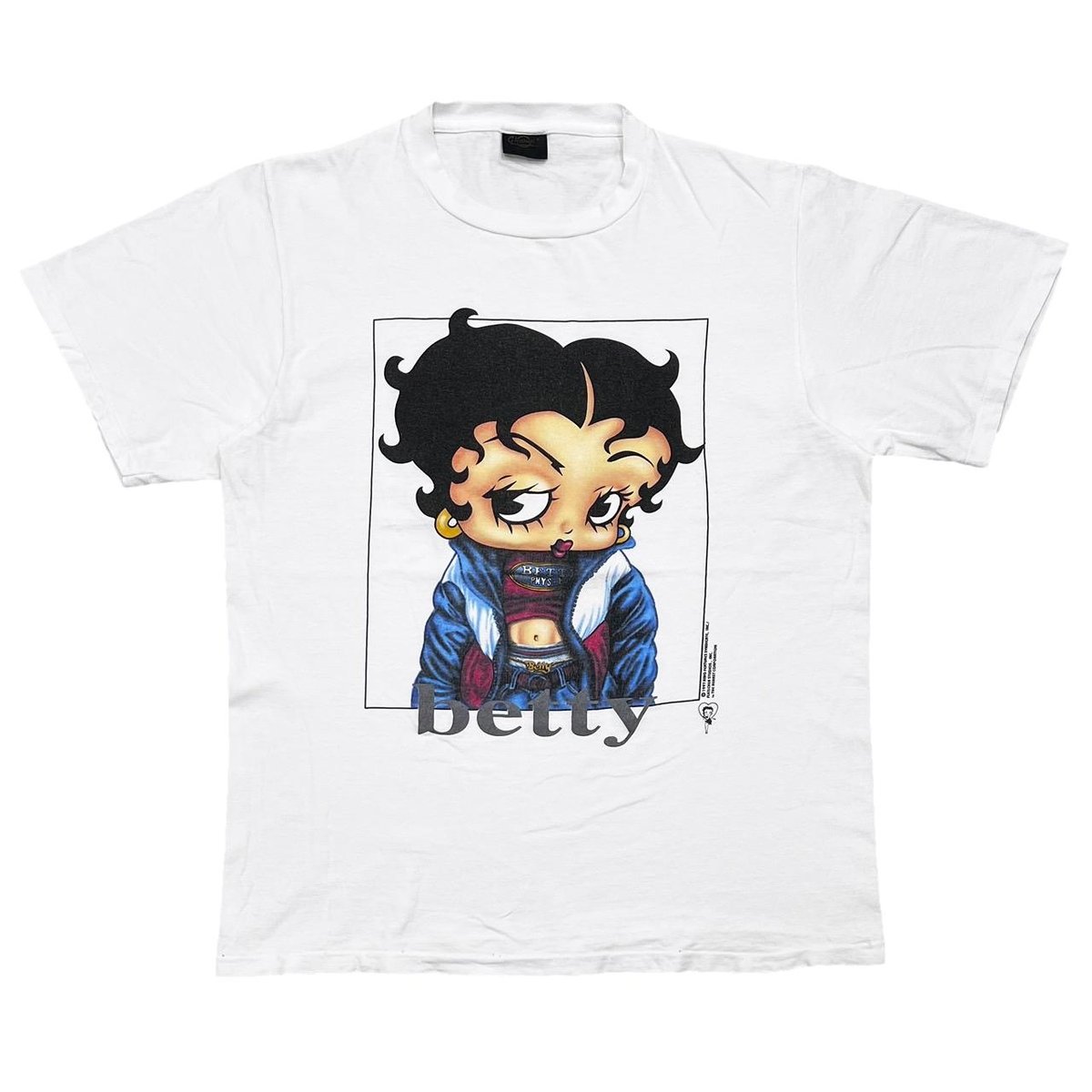 BETTY BOOP 1997 TOMMY HILFIGER PARODY WHITE CHANGES LARGE 6963