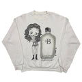 BETTY BOOP BB ONE Calvin Klein PARODY CREWNECK SWEATSHIRT WHITE FITS XL 3883