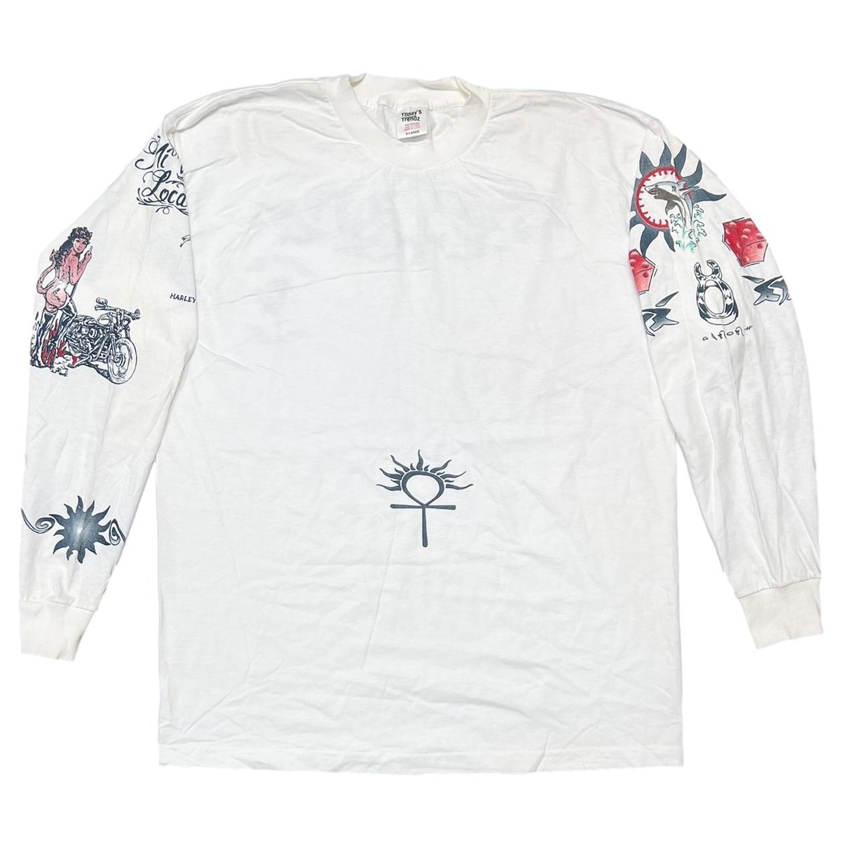 DENNIS RODMAN TATTOO LS WHITE XL 8627