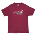 LINKIN PARK HYBRID THEORY ARM BLACK PRINT BURGUNDY HANES LARGE 2809