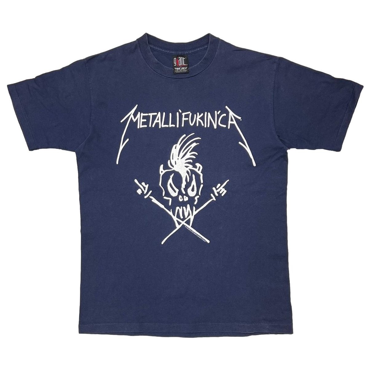 METALLICA METALLIFUCKINCA NAVY GIANT BY TEEJAYS LARGE 7743