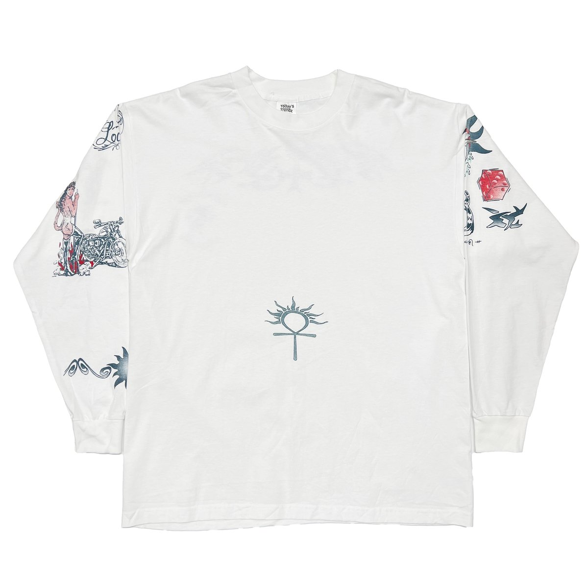 DENNIS RODMAN TATTOO LS WHITE XL 2122