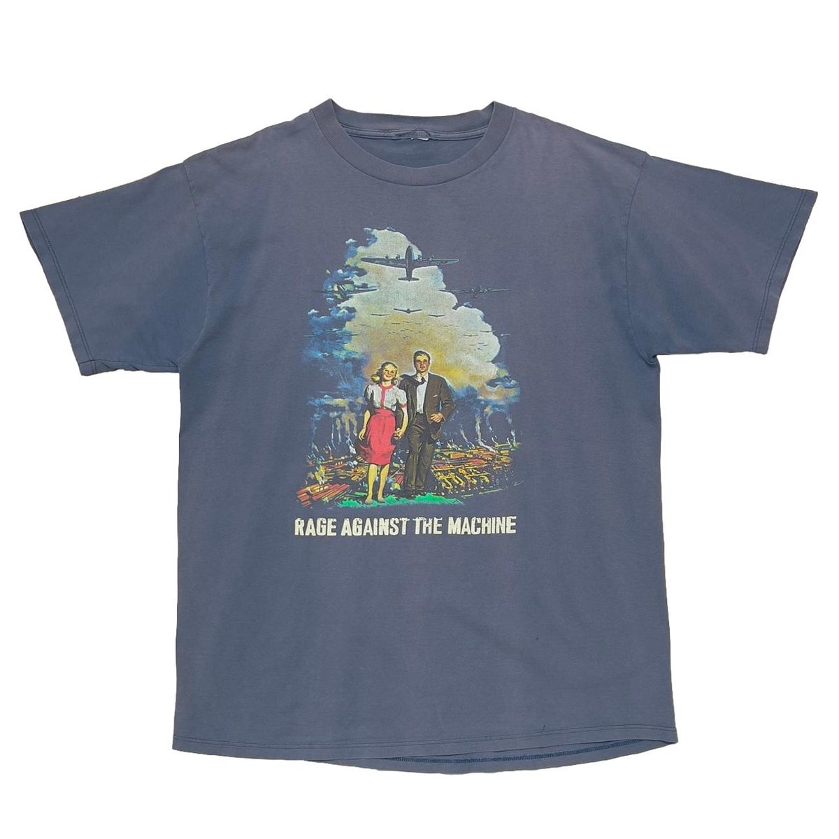 RAGE AGAINST THE MACHINE DOWN RODED SLATE BLUE FITS XL 7768