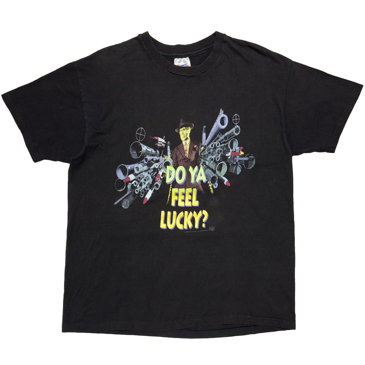 THE MASK DO YA FEEL LUCKY? MOVIE PROMO BACKSTAGE PASS Hanes XL 9572