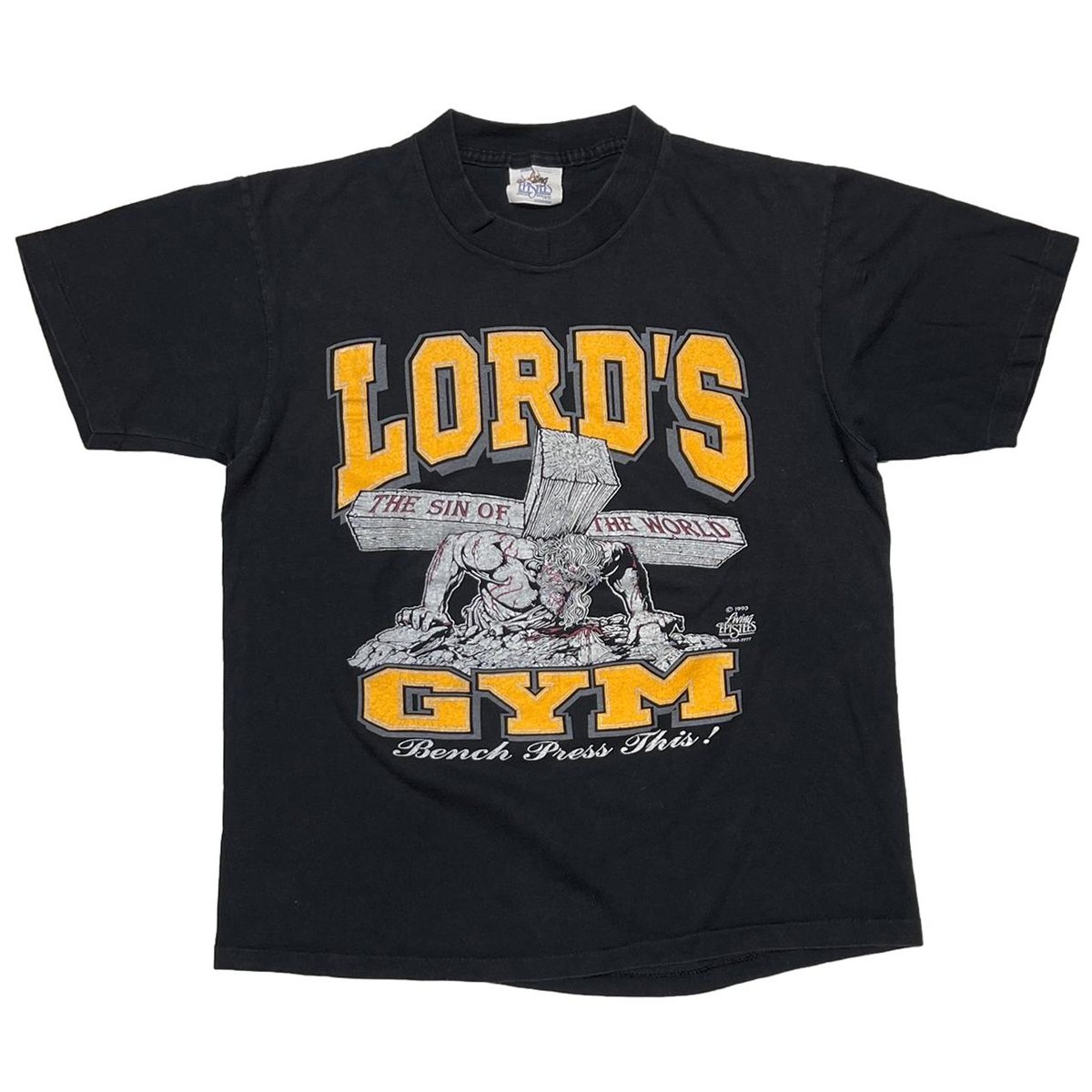 LORD'S GYM BENCH PRESS HIS PAIN YOUR GAIN LARGE 1163