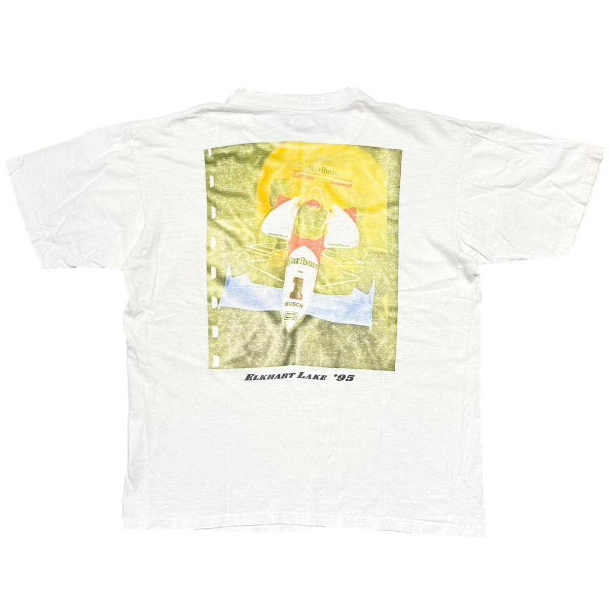 Marlboro TEAM PENSKE ELKHART LAKE '95 POCKET TEE WHITE XL 1857