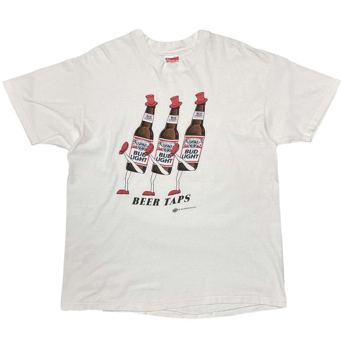 Budweiser 1991 BEER TAPS HANES XL 4222