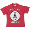 FISH BONE 1991 RACISM SUCKS RED BROCKUM LARGE 0859