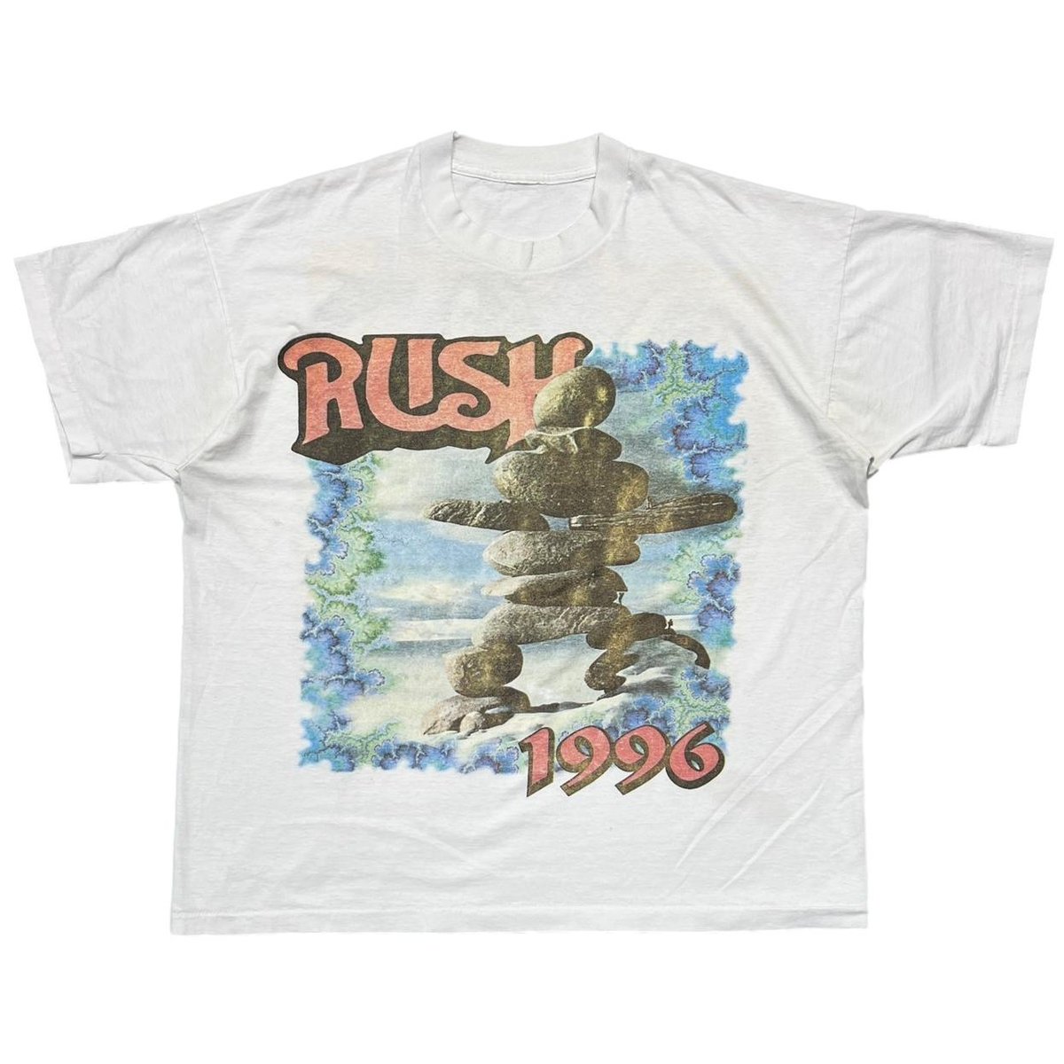 RUSH 1996 TOUR BOOTLEG WHITE FITS XL 6432