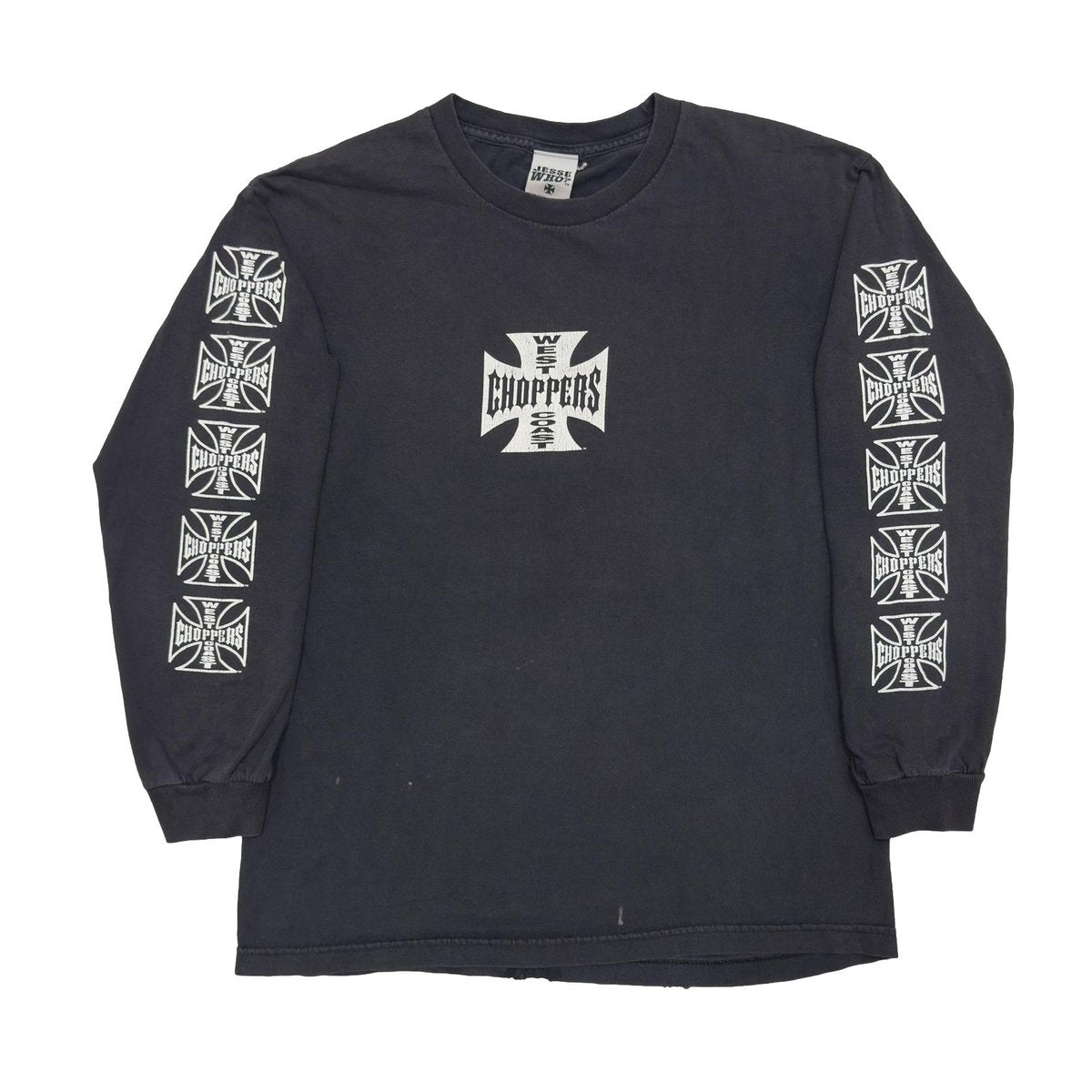 WEST COAST CHOPPERS IRON CROSS LONG BEACH LA LS LARGE 5909