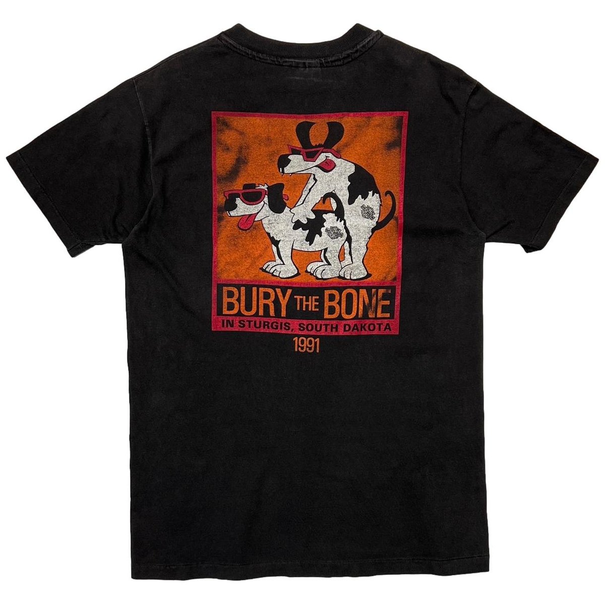 OLD & VINTAGE STURGIS BONER BURY THE BONE 1991 HANES LARGE 9151