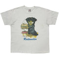 OLD & VINTAGE 1992 ROTTWEILER ART WHITE ONEITA XL 6930