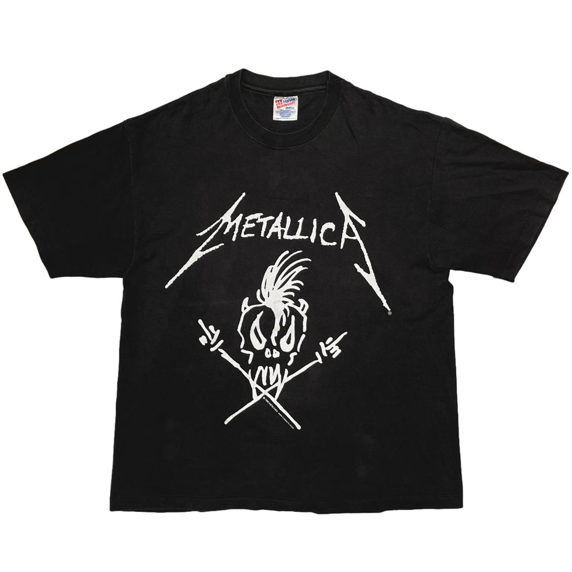 METALLICA SUMMER SHIT 1994 BIG SKULL HANES LARGE 4272