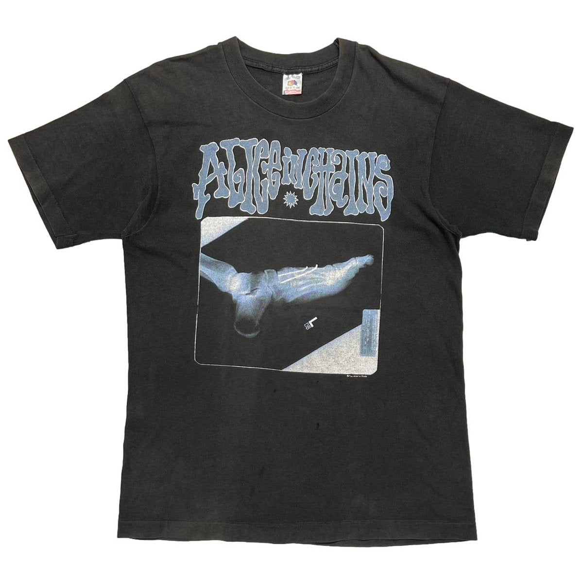 ALICE IN CHAINS 1992 BROKEN FOOT X-RAY FRUIT OF THE LOOM LARGE 2195