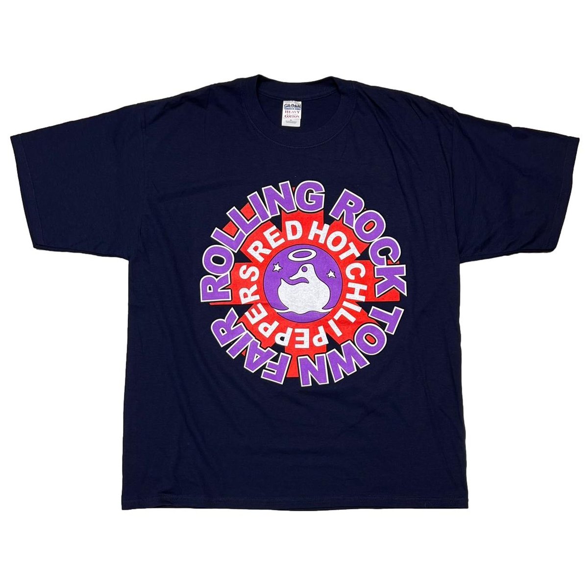 RED HOT CHILI PEPPERS ROLLING ROCK TOWN FAIR NAVY GILDAN XL 9308