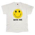 OLD & VINTAGE SMILE BITE ME WHITE FRUIT OF THE LOOM LARGE 5104