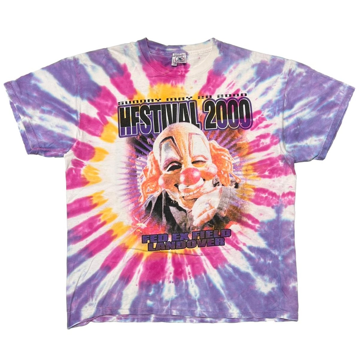 HFSTIVAL 2000 Shawn "Clown" Crahan Slipknot TIE DYE DELTA XL 7837