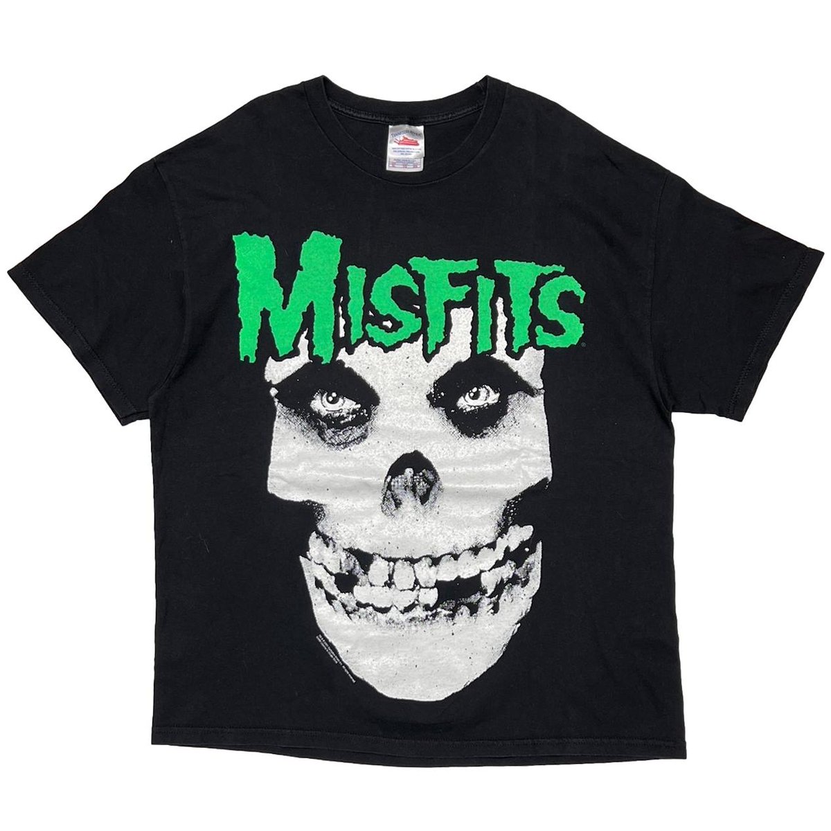 MISFITS 2001 SKULL GREEN TEXT GLOW IN THE DARK TENNESSEE RIVER XL 4678