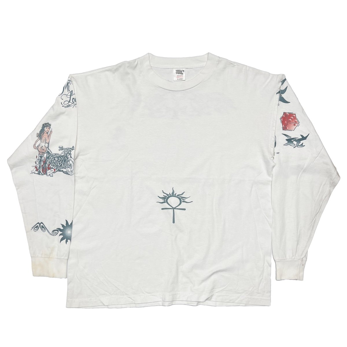 DENNIS RODMAN TATTOO LS WHITE XL 4610