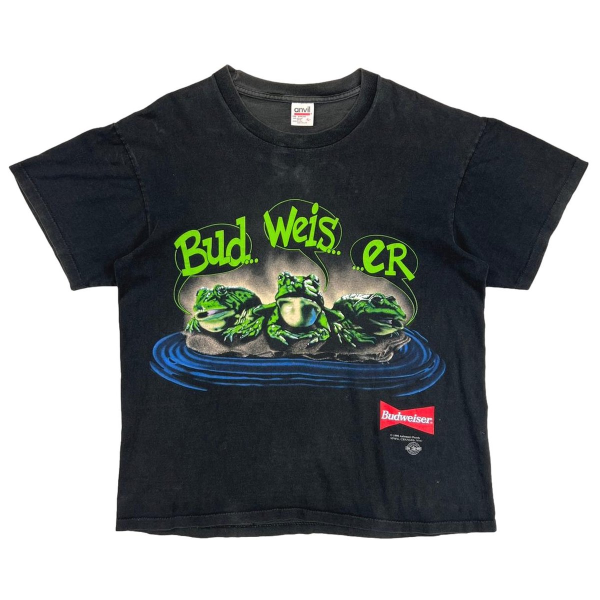 Budweiser 3 FROGS YOUR PAD OR MINE ? anvil LARGE 6256