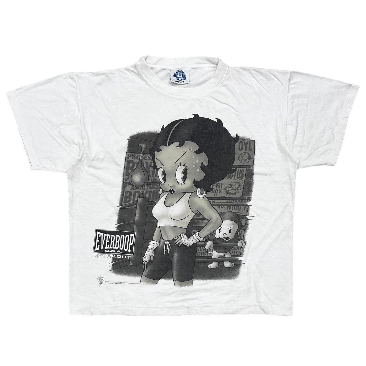BETTY BOOP EVERLAST PARODY 1998 WHITE FITS L-XL 6971