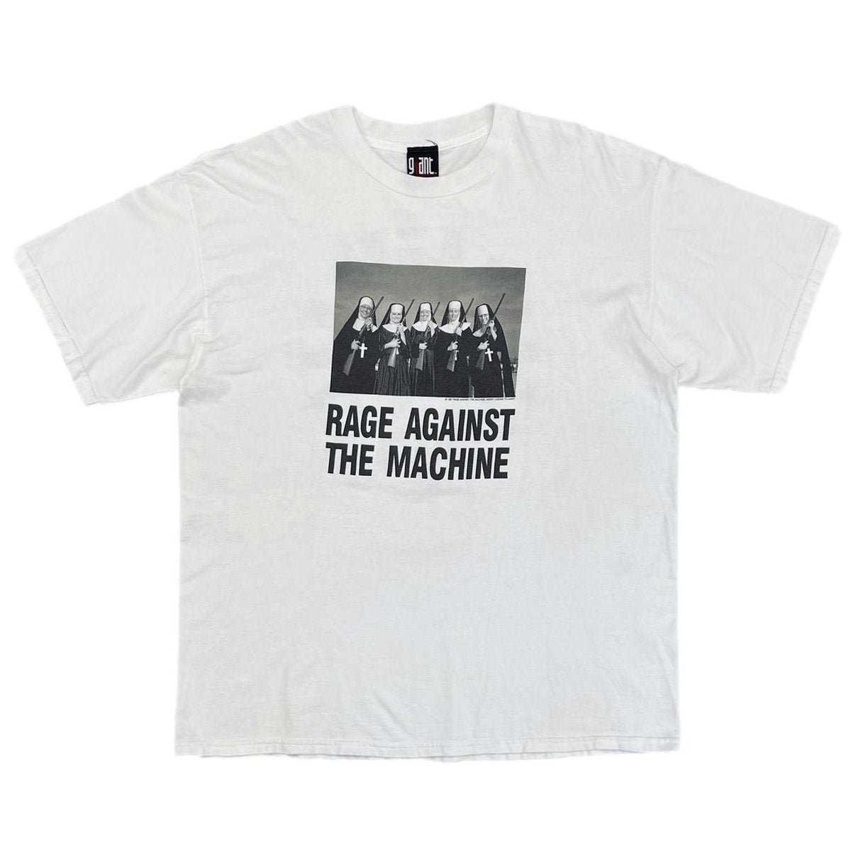 RAGE AGAINST THE MACHINE NUNS AND GUNS WHITE GIANT XL 2852