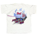 Budweiser JUMP ON BUD FROG & TRUCK WHITE SHORT HILLS TEE XL 5870