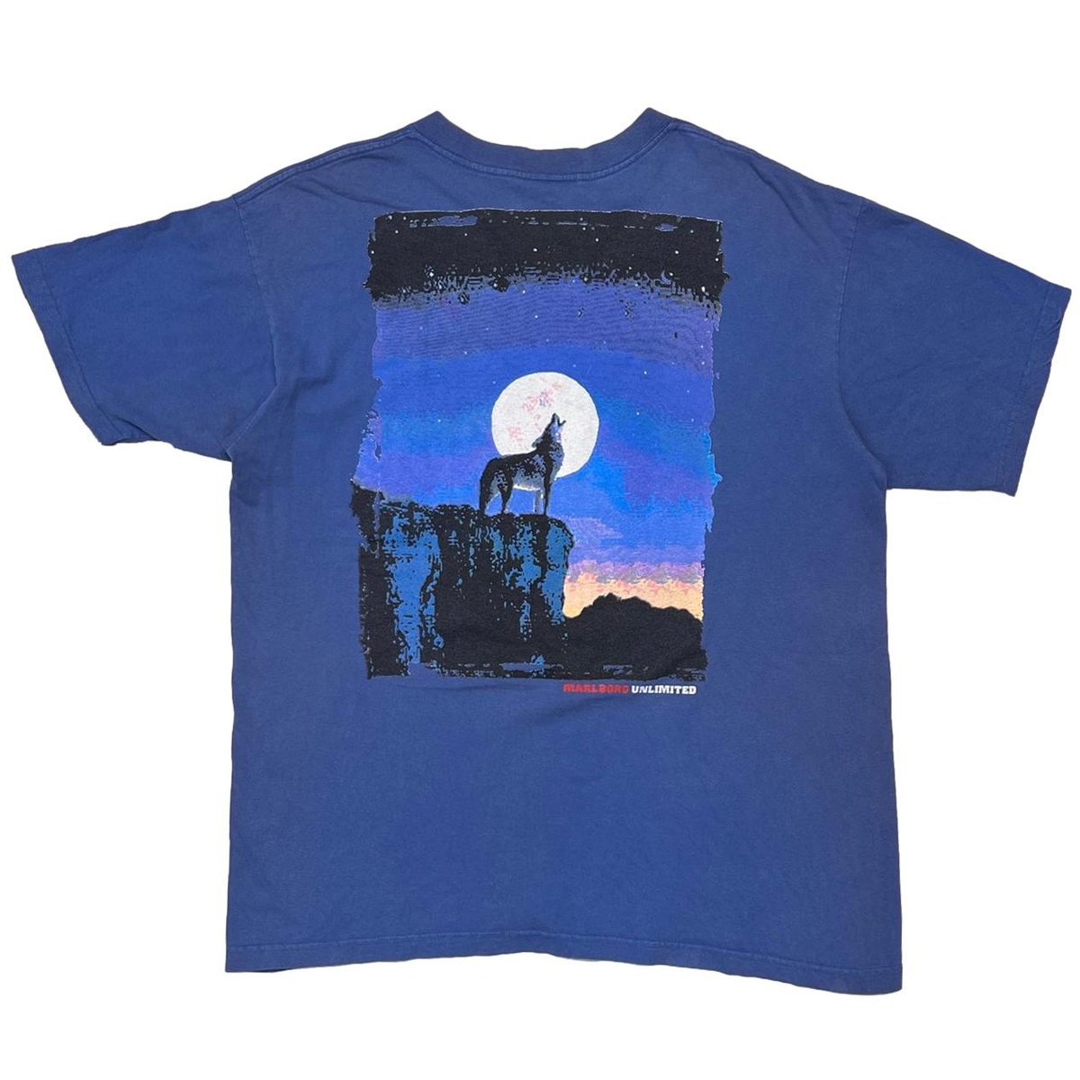 Marlboro UNLIMITED COYOTE POCKET TEE BLUE XL 6634