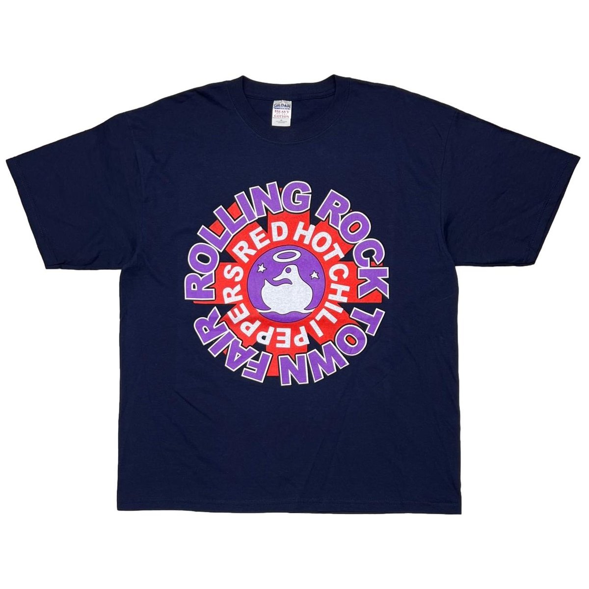 RED HOT CHILI PEPPERS ROLLING ROCK TOWN FAIR NAVY GILDAN XL 3119