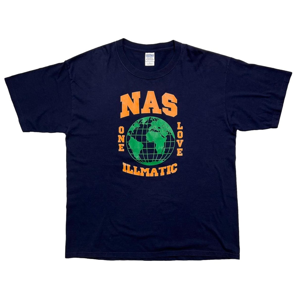NAS ILLMATIC ONE LOVE IT AIN'T HARD TO TELL NAVY GILDAN XL 8994