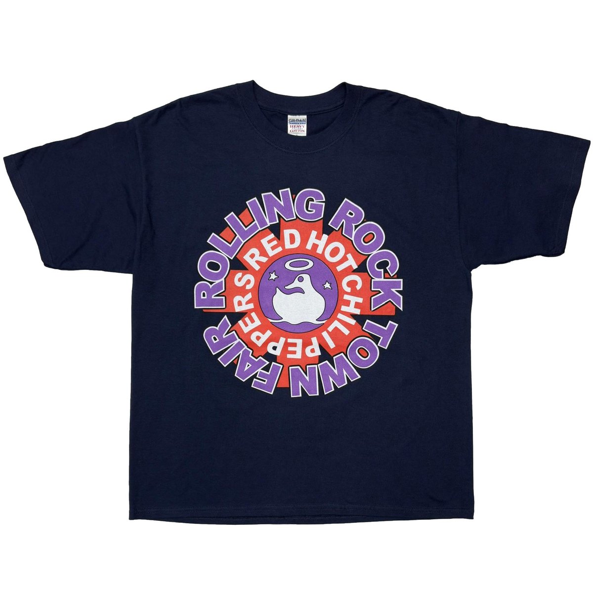 RED HOT CHILI PEPPERS ROLLING ROCK TOWN FAIR NAVY GILDAN XL 4455