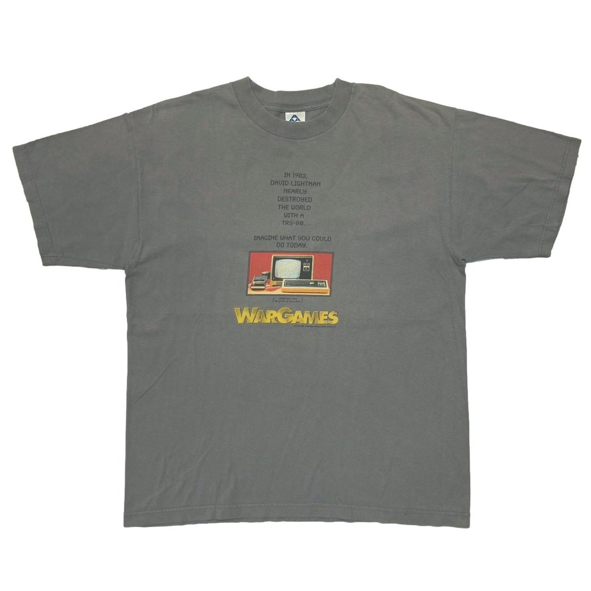 WARGAMES MOVIE PROMO CHARCOAL ALSTYLE XL 4035
