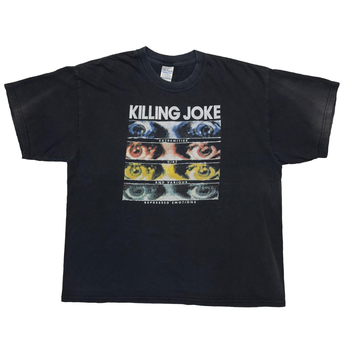 KILLING JOKE EYES EXTREMITIES DIRT AND VARIOPUS REPRESSED EMOTIONS GILDAN XL 4017