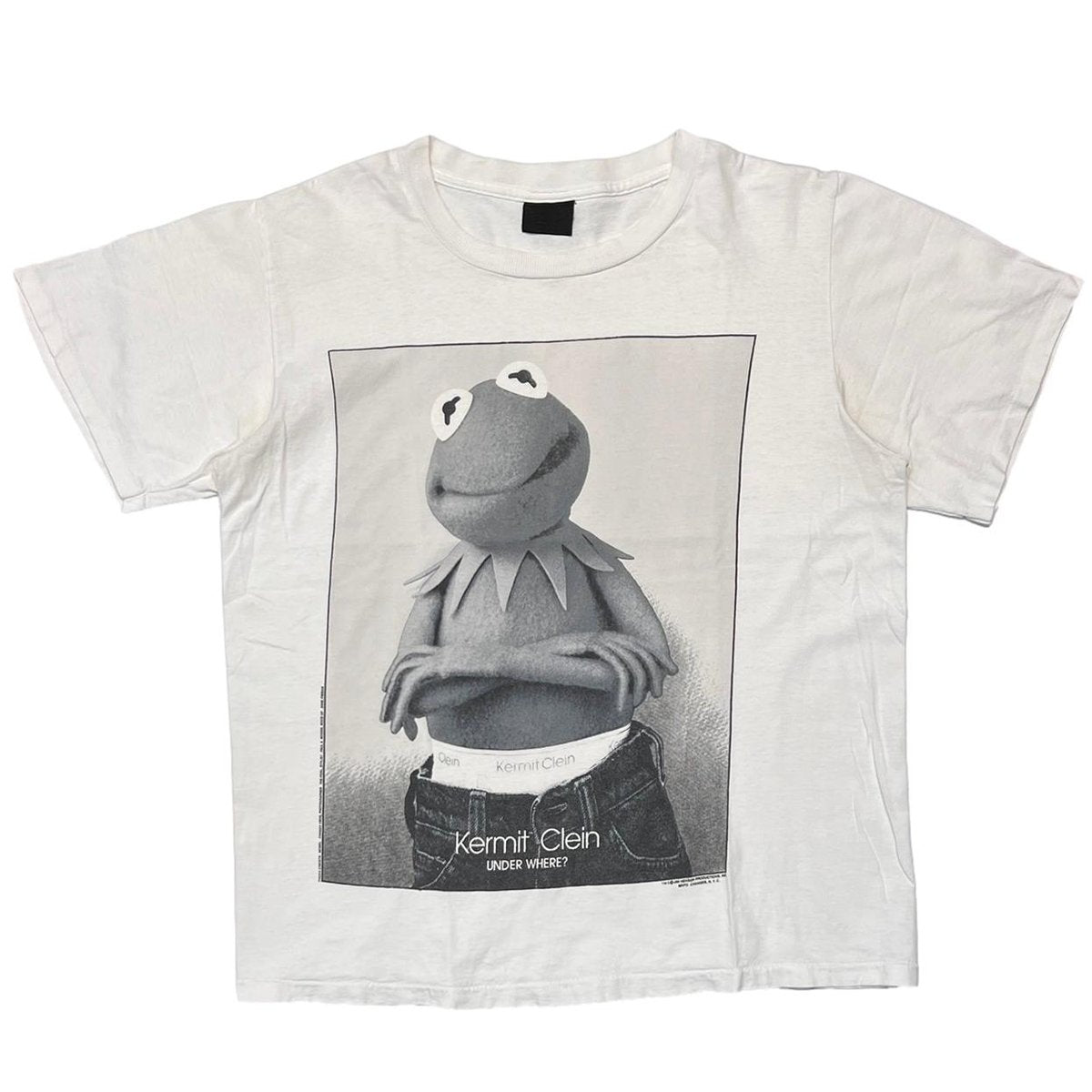 KERMIT KERMIT CLEIN CALVIN KLEIN PARODY WHITE CHANGES LARGE 7218