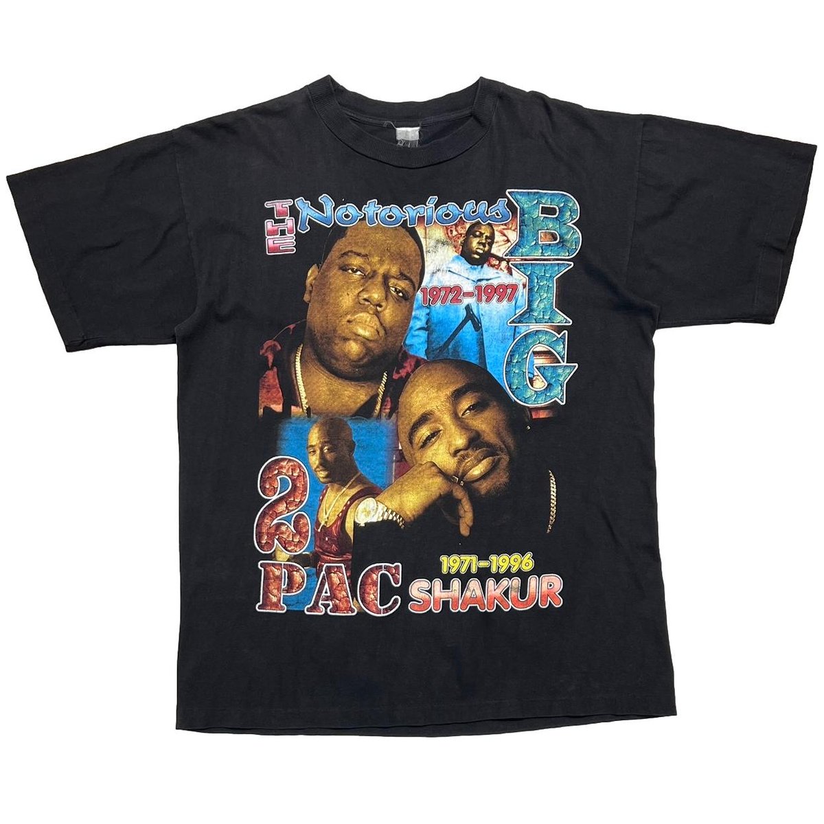 2PAC & THE NOTORIOUS B.I.G DEAD OR ALIVE RAP DESIGN FITS XL 5864