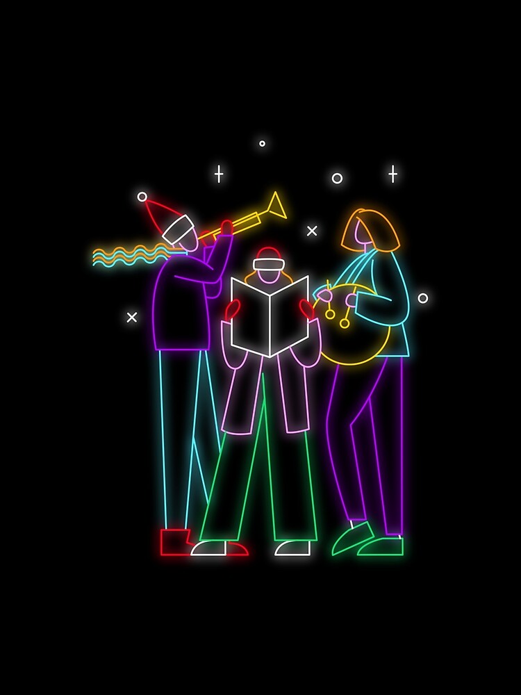 Hight quality Neon design for friends or gift for friends that love music by Wallggo