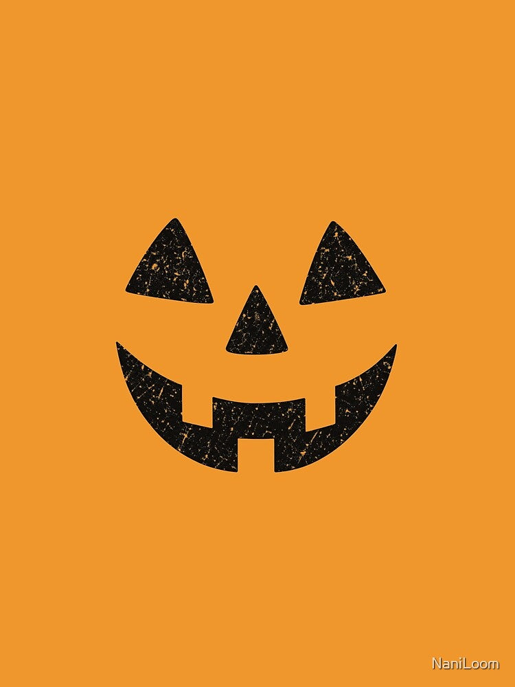 Retro Pumpkin Face Halloween by NaniLoom