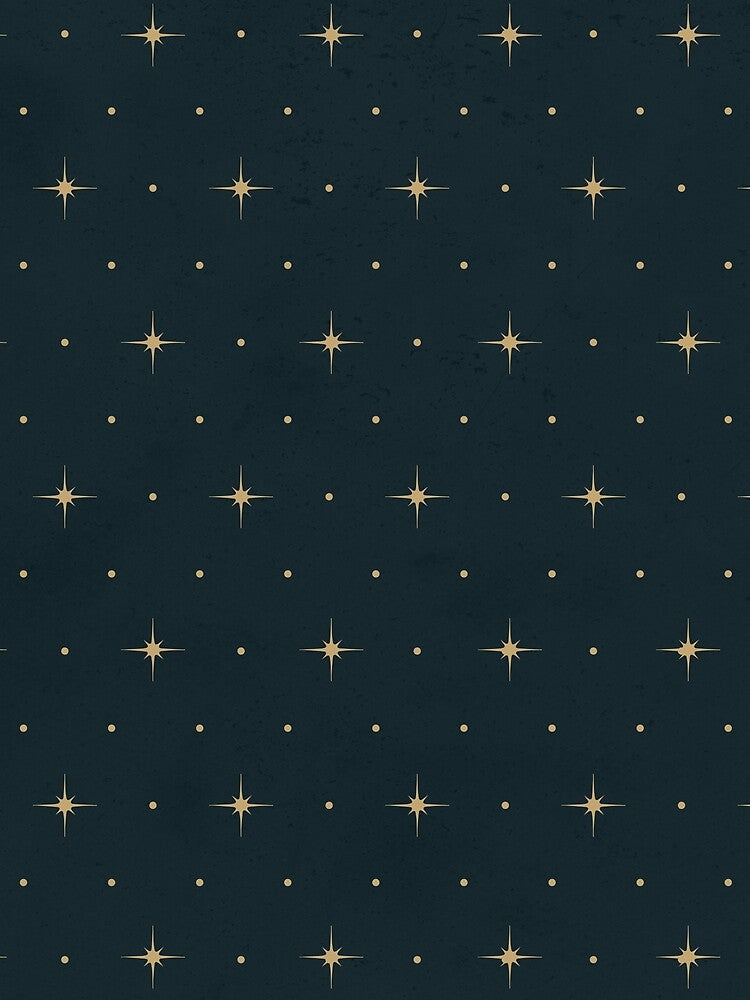 Blue and Gold Vintage Stars by evangeliette