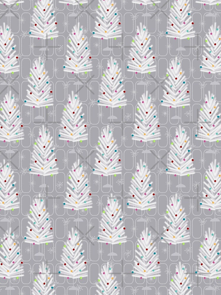 Grey - Retro Mid century Aluminum Christmas Trees by WickedRefined - Nicole Demereckis