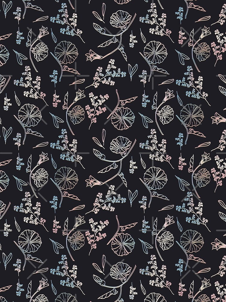 lowkey trans flower pattern by goblinbabe
