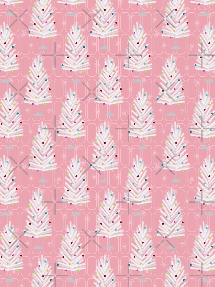Pink - Retro Mid century Aluminum Christmas Trees by WickedRefined - Nicole Demereckis