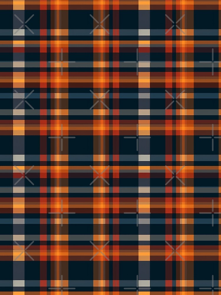 Dark Fall Colors Plaid Pattern by EDigitalDesigns