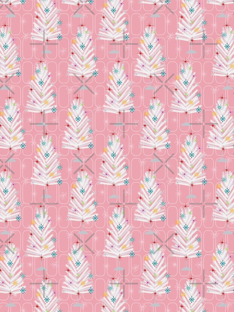 Pink - Mid century Starburst Aluminum Christmas Trees by WickedRefined - Nicole Demereckis