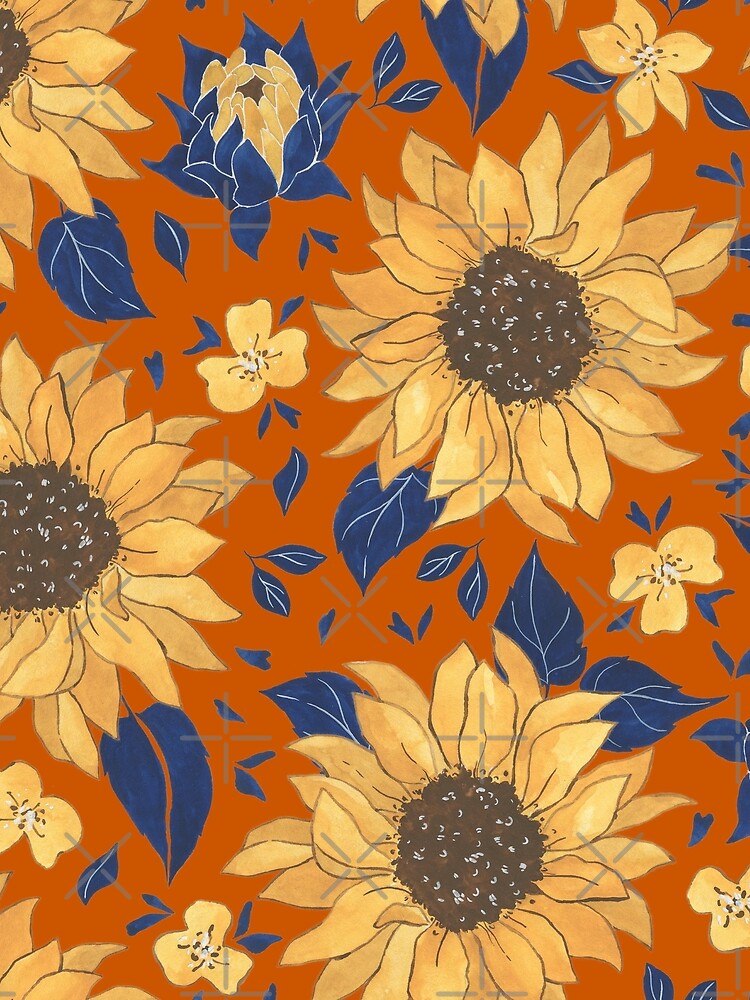 Fall Mood Floral Leaves Pattern by thecooltable