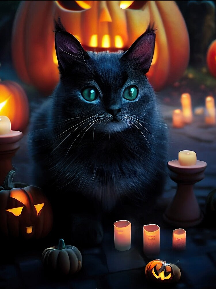 All Hallow's Eve Kitty by MagicCatSociety
