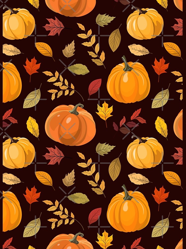 Pumpkin Print - Fall Colors by FrescoNat
