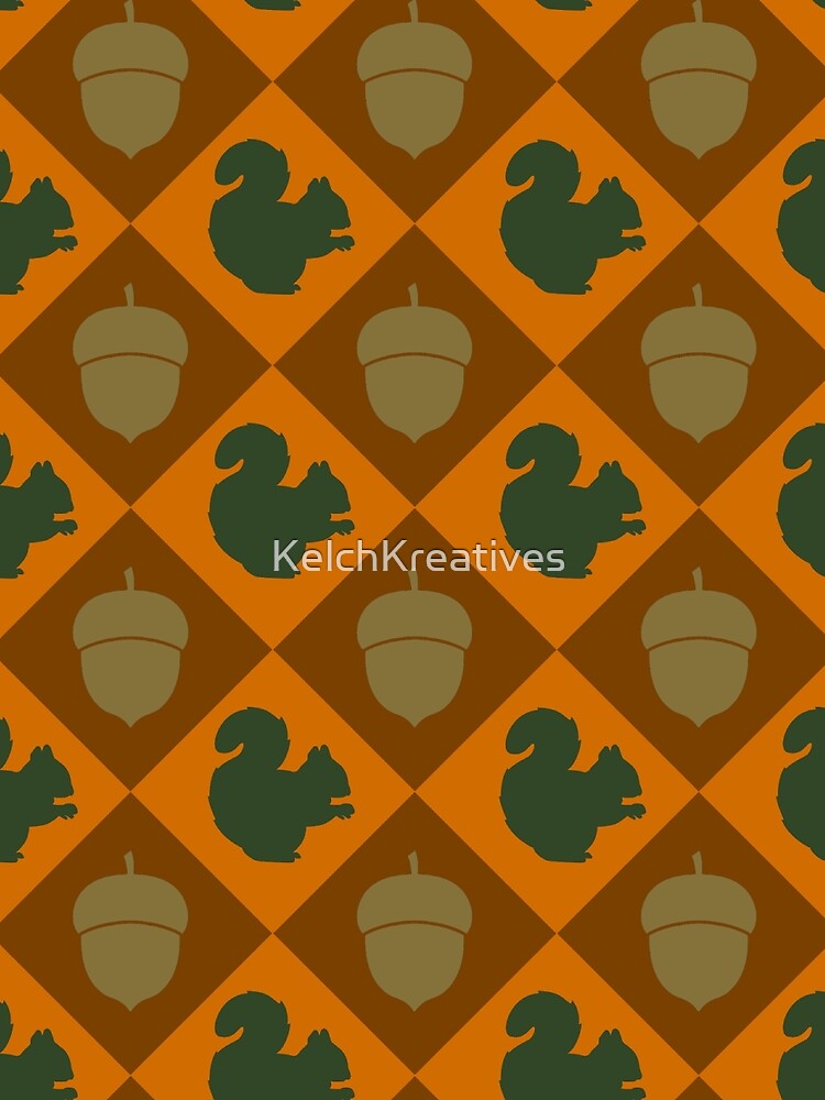 Acorn Squirrel Checkered by KelchKreatives